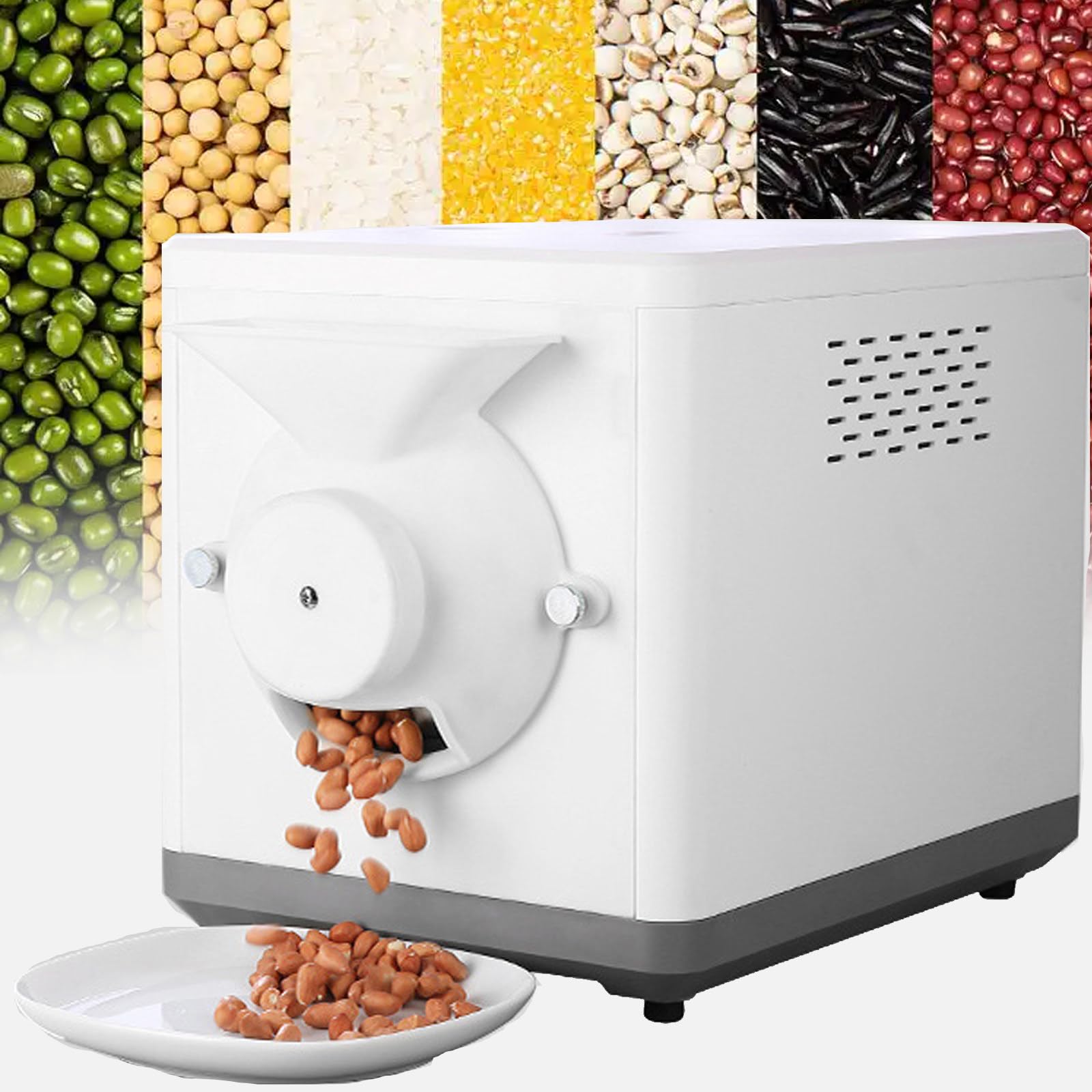 DPQYJPP 1600w automatic/electric coffee roaster machine, 1.5kg multifunction roasting maker with adjustable timing & temperature, non-stick nut, for nut peanut cashew chestnuts coffee bean