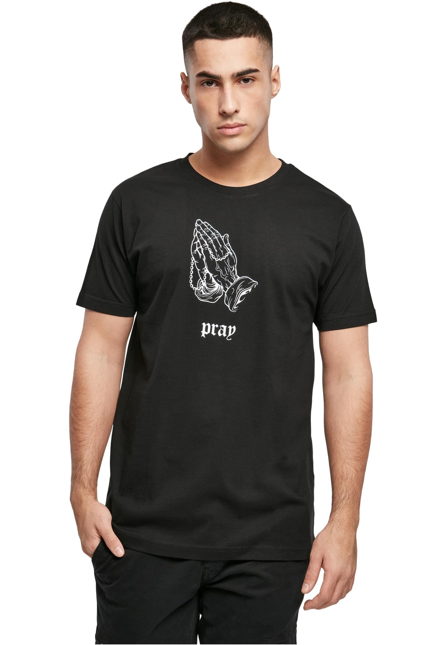 Mister Tee Herren Dark Pray T-Shirt, Black, XS