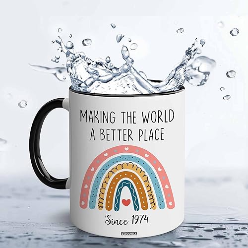 Miniatura 2 de BSQUIELE Regalos de cumpleaños 50 para mujeres, regalos de 1974 para mujeres, regalos de cumpleaños de 50 años para mujeres, ideas de regalo de