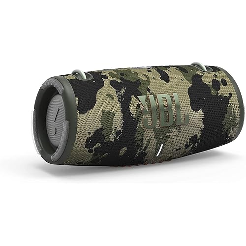 JBL Xtreme 3 - Portable Bluetooth Speaker, Powerful Sound and deep bass, IP67 Waterproof, 15 Hours of Playtime, powerbank, JBL PartyBoost for Multi-Speaker Pairing (Camo) (Renewed)