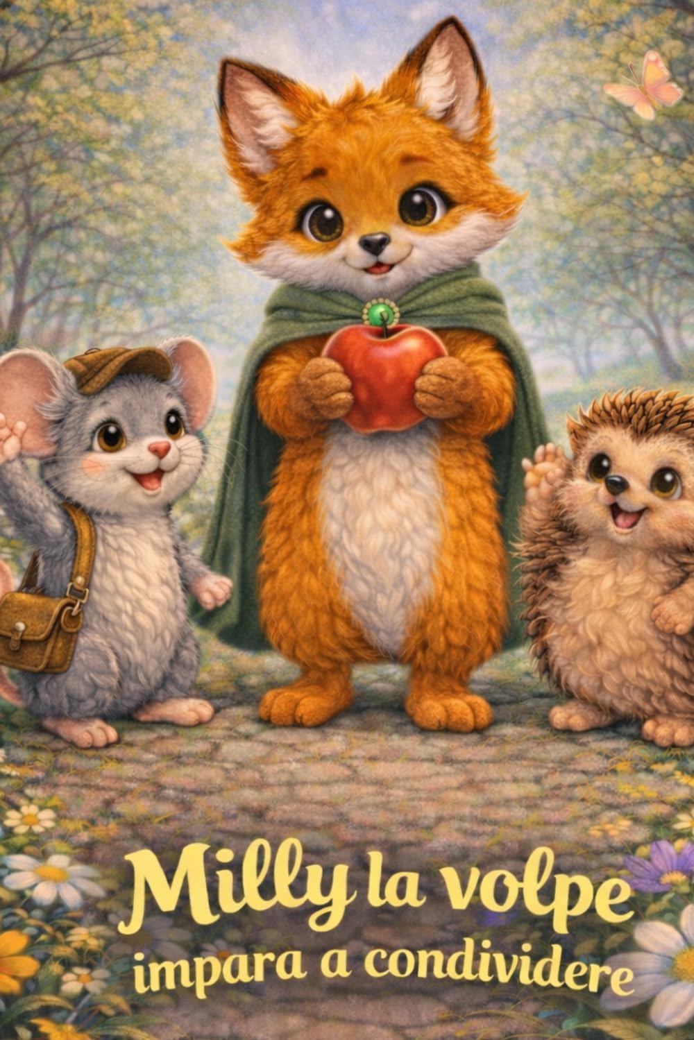 Milly la volpe impara a condividere: Albo illustrato per bambini 3-6 anni con morale (Le avventure della volpe Milly)