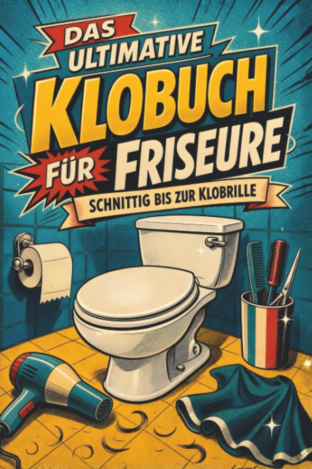 Das ultimative Klobuch für Friseure: Schnittig bis zur Klobrille. Lustiges Geschenk für Friseusen, Schere und Salonhumor