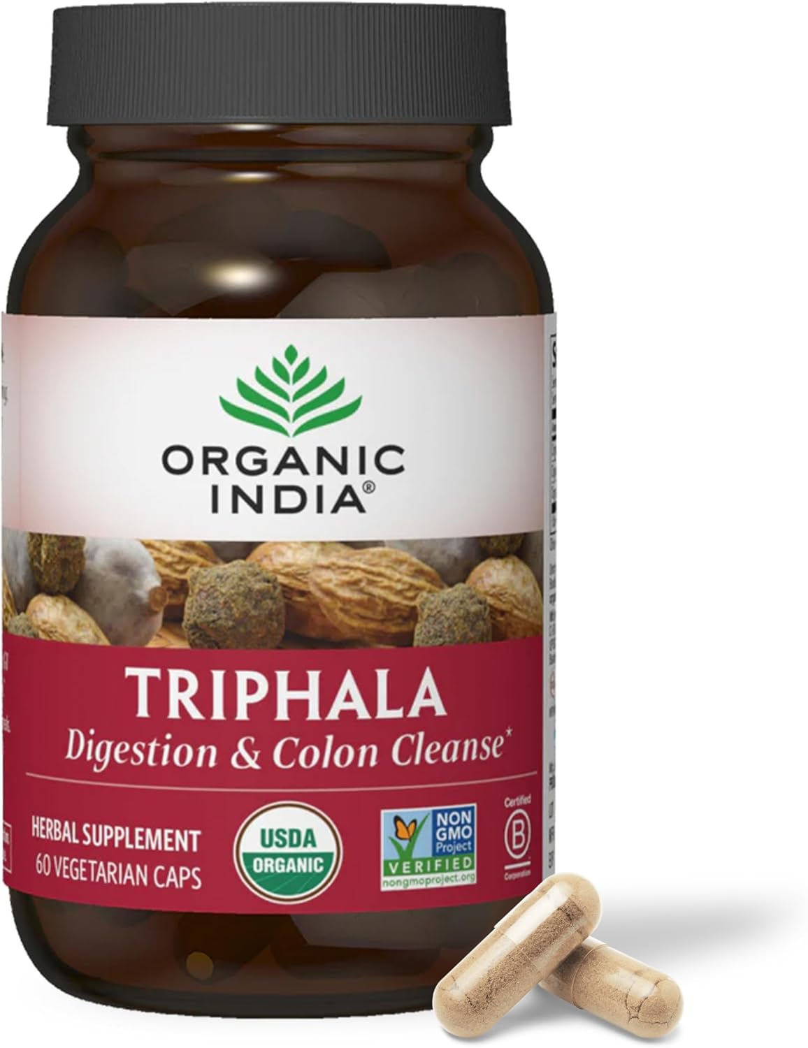 ORGANIC INDIA Triphala Capsules Organic – Herbal Supplement with Amla, Bibhitaki, Haritaki, Digestion & Colon Support, Immune System Support, Adaptogen, Vegan, USDA Certified Organic – 60 Capsules ORGANIC INDIA Triphala Capsules Organic – Herbal Supplement with Amla, Bibhitaki, Haritaki, Digestion & Colon Support, Immune System Support, Adaptogen, Vegan, USDA Certified Organic – 60 Capsules