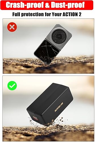 Miniatura 5 de Action 2 Funda para DJI Osmo Action 2 de doble pantallaPower Combo Filtro de lente de cámara SD Accesorios Almacenamiento Estuche rígido Mini