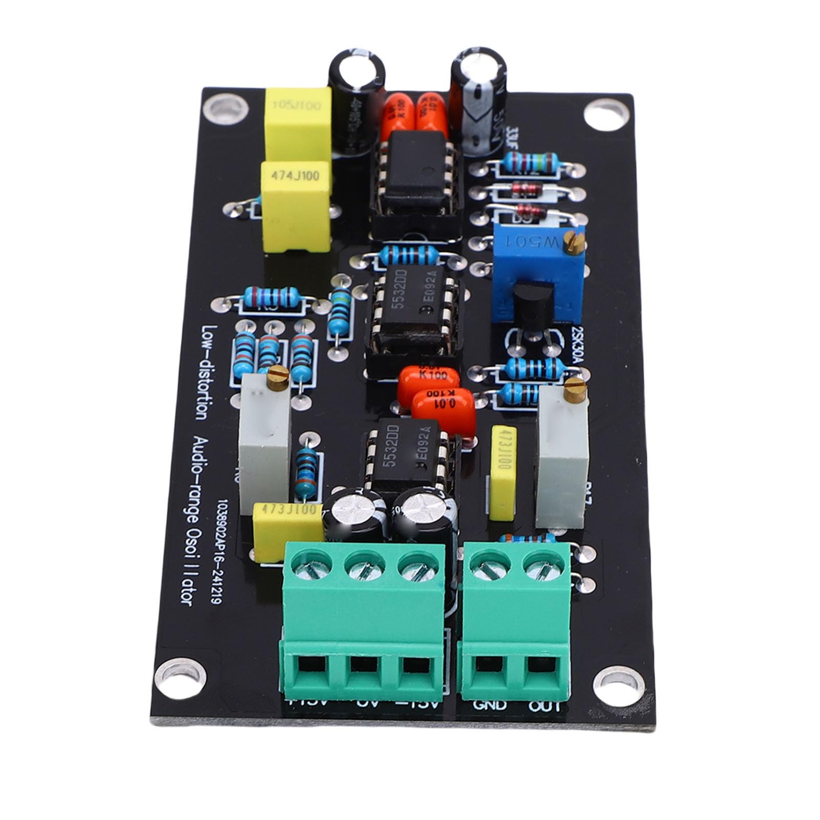 Garosa 1KHz Sinusgenerator Modul mit Ultra Niedrigen Verzerrungen Oszillator Board THD 7V Ausgang für Pegeltest und Harmonische Verzerrungsmessung Stromversorgung