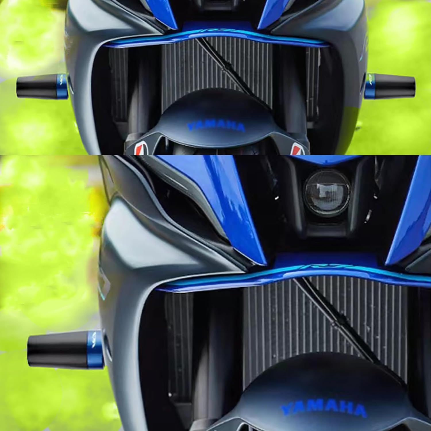 Frame Sliders for Yamaha R7 YZFR7 2021-2025 Motorcycle Accessories Crash Protection pad Bobbins Pad Falling Protector Frame Sliders YZF-R7 (Blue)
