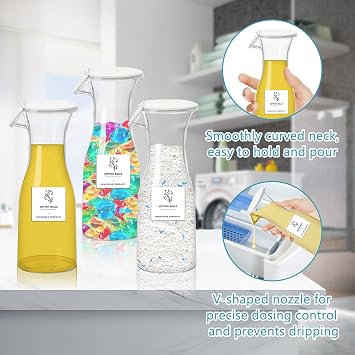 3Pcs Laundry Detergent Dispenser,Laundry Liquid Dispenser Containers