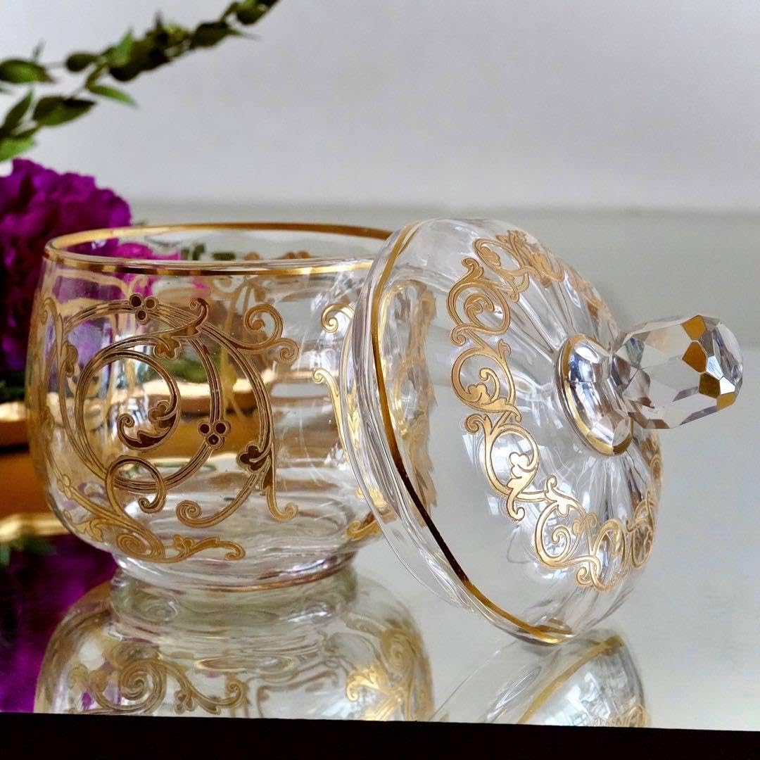 希少★24金彩★美品オールドサンルイ★クリュニー★ボンボニエール★蓋物★小物入れ 24金彩オールドサンルイクリュニーボンボニエール蓋物小物入れ 希少