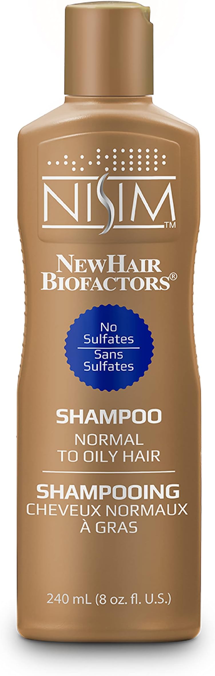 NewHair BioFactors Shampoo for Normal To Oily Hair - Deep Cleaning Shampoo That Controls Excessive Hair Loss (8 Ounce / 240 Milliliter)