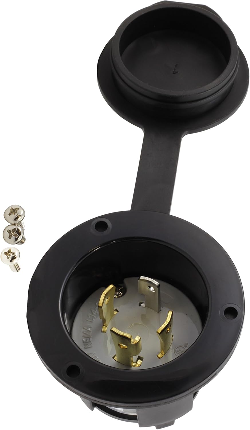 Amazon.com: AC WORKS Super Durable Industrial Grade Locking Power Input ...