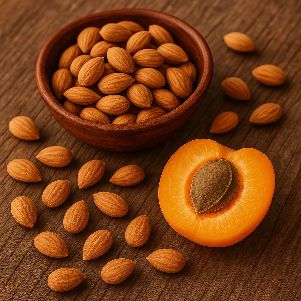 Anna and Sarah Organic BITTER Apricot Kernels 32 oz, Whole Raw Apricot Seeds, Sun Dried, Kosher, Vegan, Gluten Free, Spices and Seasonings for Cooking, Large Size Bulk in Resealable Bag, 2 Lbs - Image 3