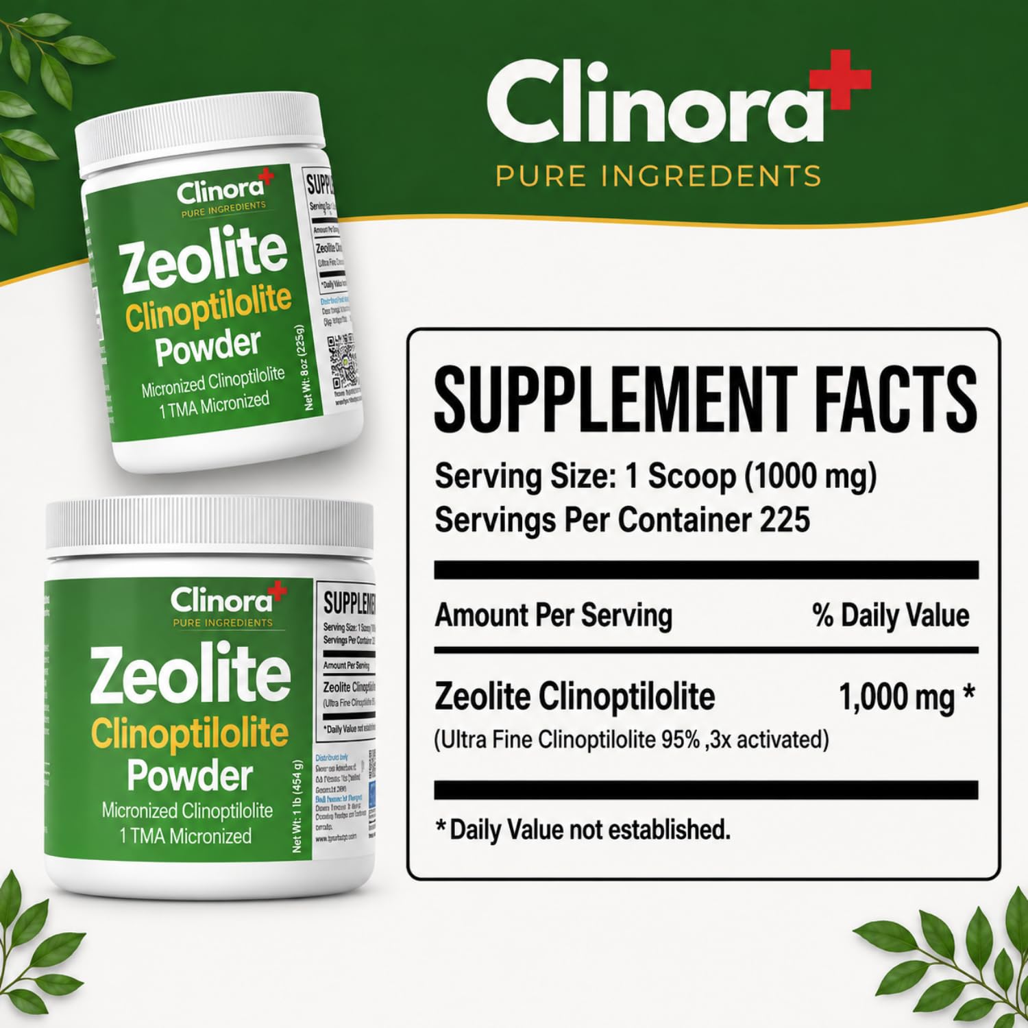 Micronized Zeolite Clinoptilolite Powder, 95% Purity, 8 oz — Amazon image 2