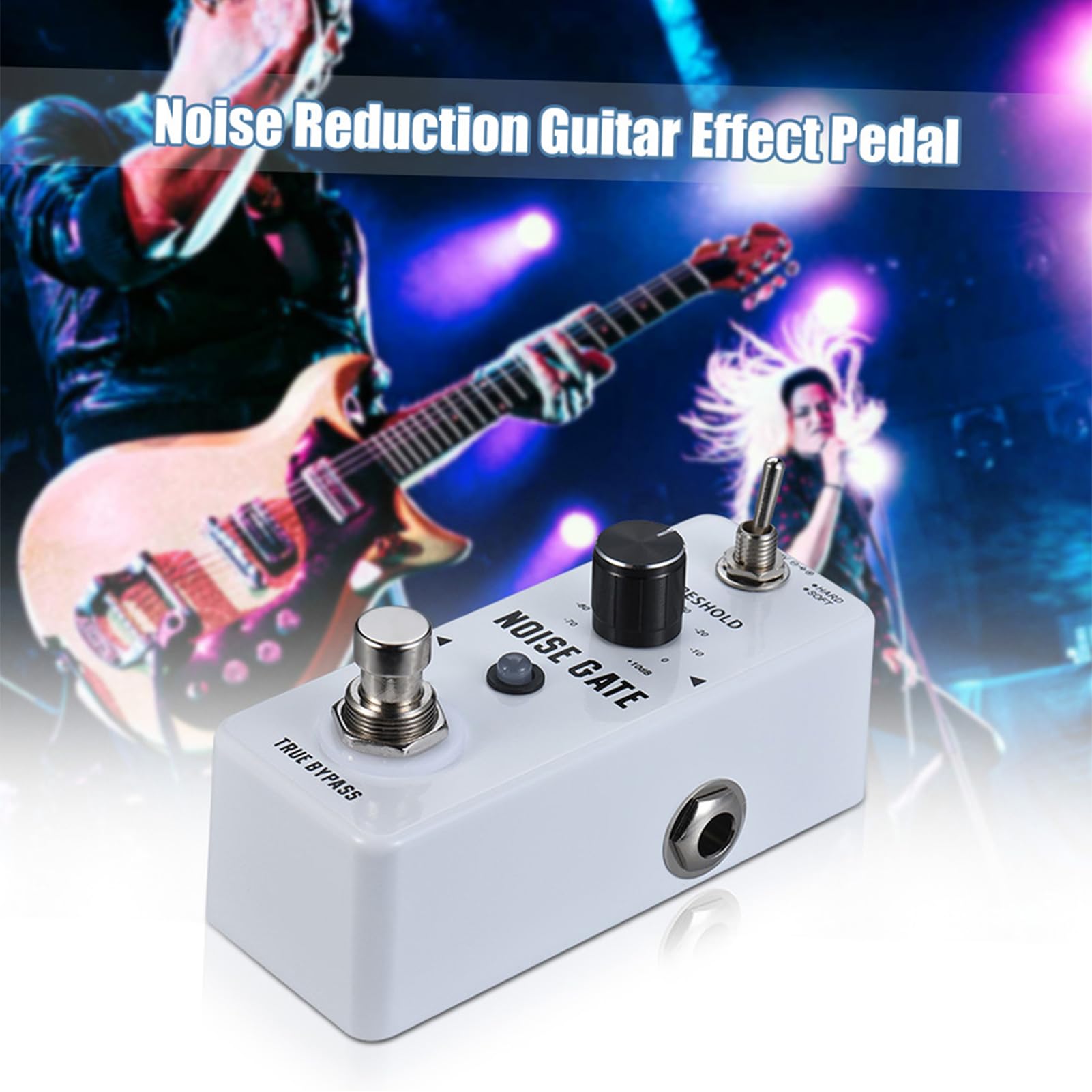 Rowin Noise Gate, Rauschunterdrückung, Gitarren-Effektpedal, Gehäuse aus Aluminiumlegierung, True Bypass für Musiker