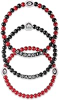 Vista 64 de FOCO NCAA unisex-adulto Paquete de 3 Pulseras de la Amistad con Cuentas con Logotipo de Equipo Universitario de la NCAA Oficialmente Licenciadas