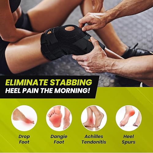 Miniatura 3 de Bukihome Rodillera con almohadillas de gel y estabilizadores laterales para aliviar el dolor, compresión ajustable para desgarro de menisco,