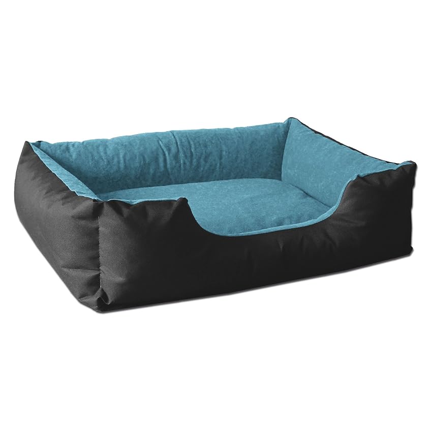 Immagine del prodotto BedDog® Lupi Letto per Cane/Gatto Cuccia S Fino a XXXL, 24 Colori a Scelta, Cuscino per Cane, Divano per Cane, Cestino per Cane, Nero/Blu M