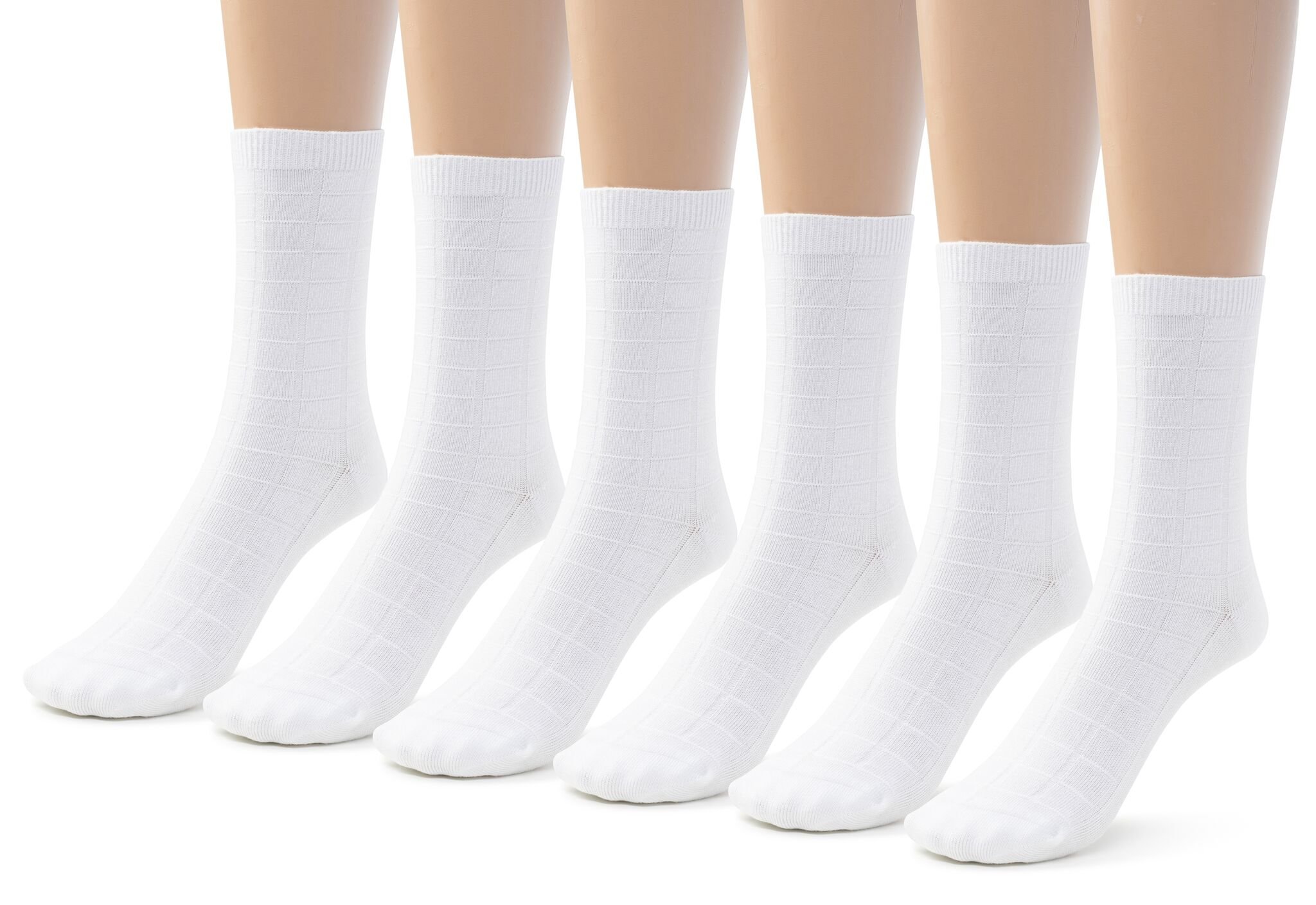 Silky Toes Viscose Bamboo Seamless Grid Dress Socks
