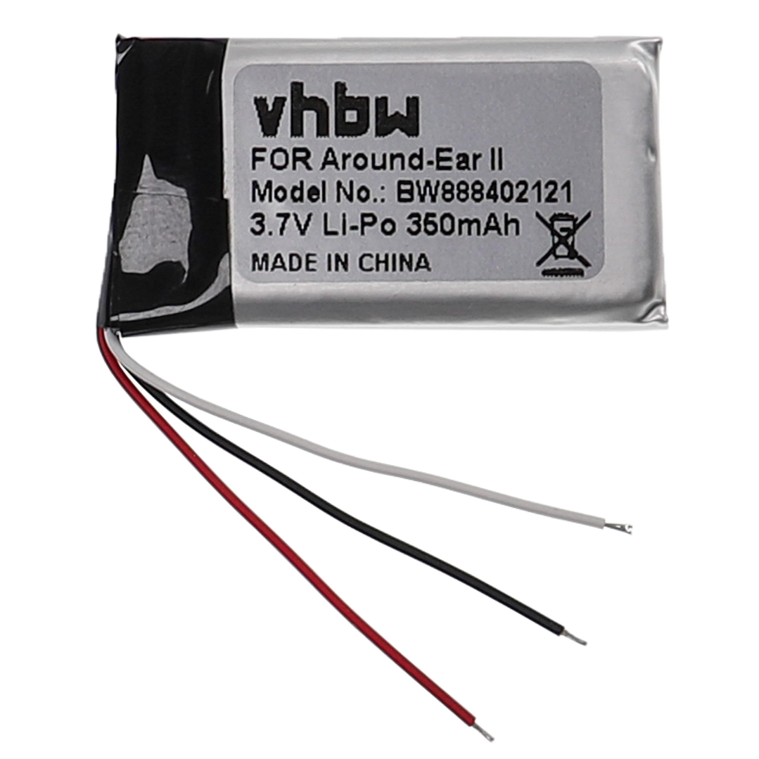 vhbw Bateria zamienna do Bose AHB571935PCT-01 do bezprzewodowych słuchawek słuchawkowych (350 mAh, 3,7 V, litowo-polimerowy)