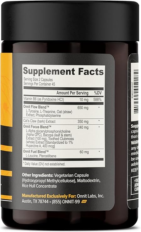 ONNIT Cognitive & Mood Support Bundle: Alpha Brain Nootropic Capsules (90 Count) + New Mood Stress Support Capsules (60 Count), IGEN Non-GMO Tested Focus, Clarity, Relaxation & Sleep, Pack of 2