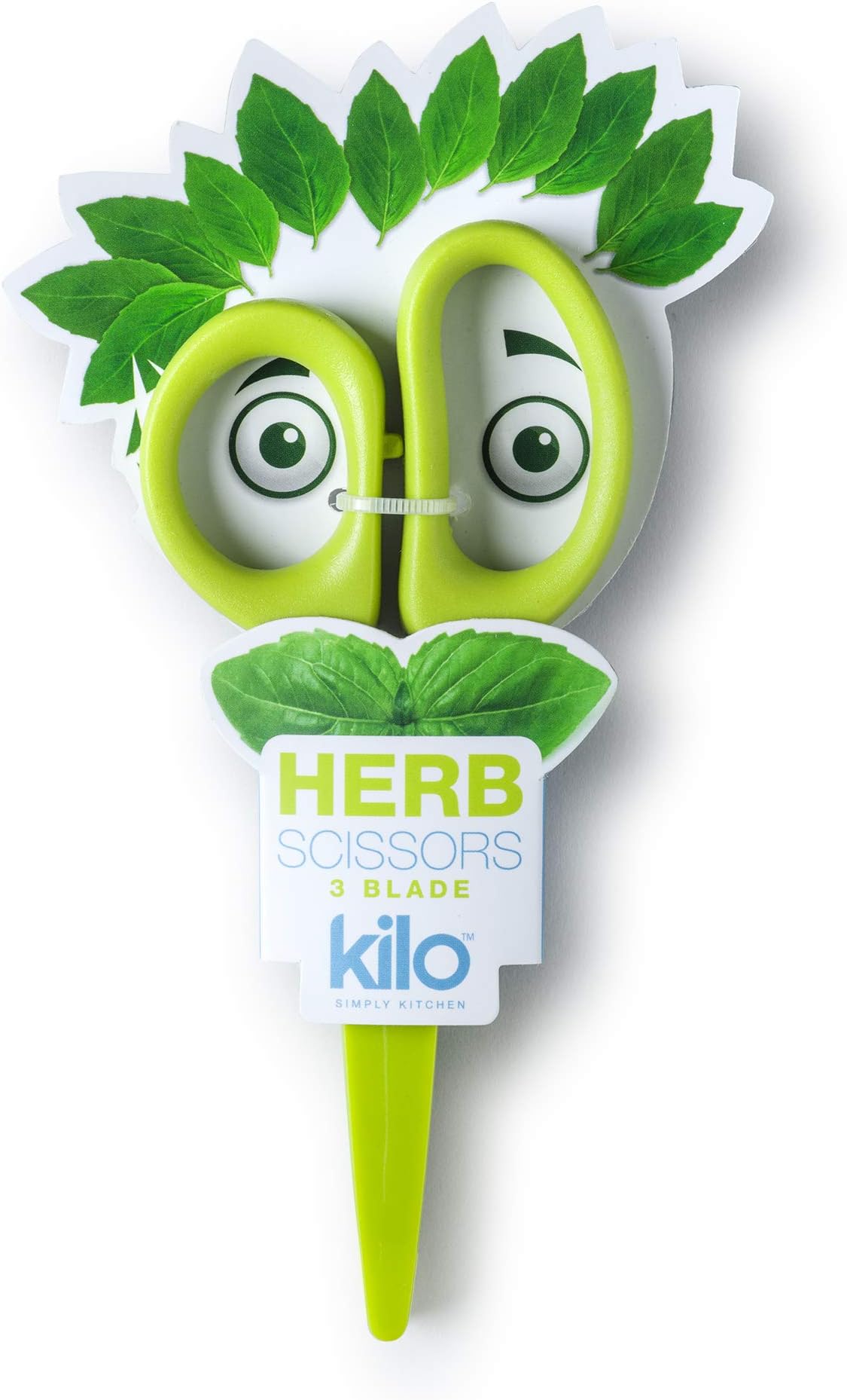 Kilo 3 Blade Mini Herb Scissors/Shears with Safety Cover