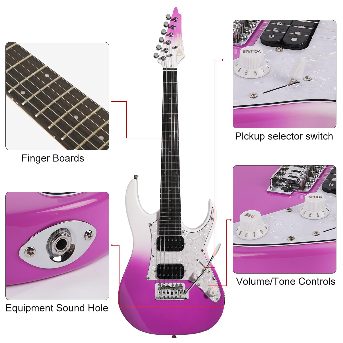 Amazon | Bullfighter 34インチ キッズエレキギター 初心者キット ST