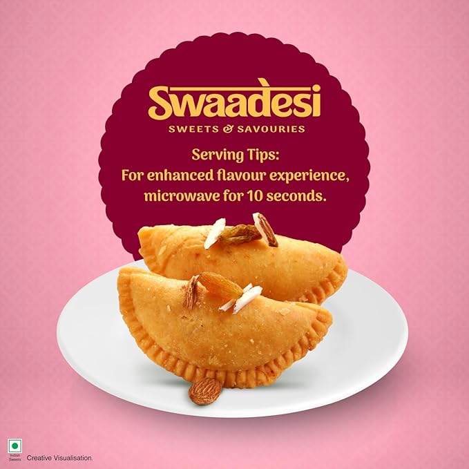 Unibic Swaadesi Ghee Badam Gujia I Gift Box I Indian Sweet I Mithai Made with Pure Ghee I Gift Hampers I 240 GM at Rs. 99