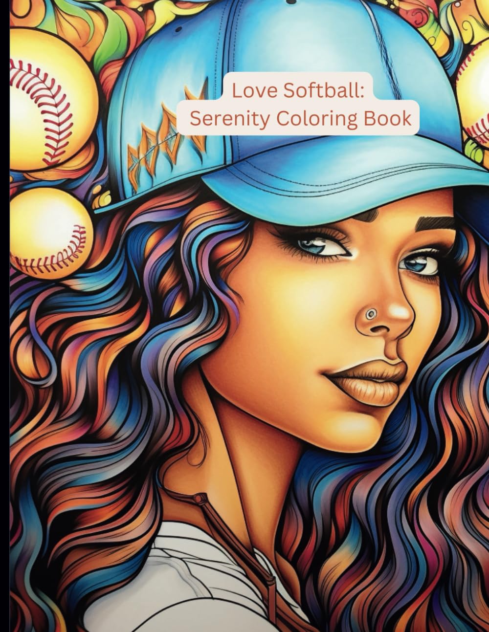 Love Softball: Serenity Coloring Book: Volume 1