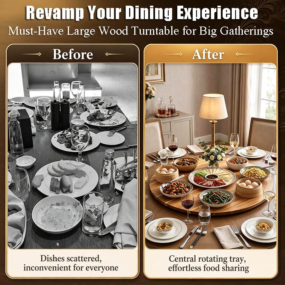 Grand Plateau Rotatif De Table Plateau De Service Tournant