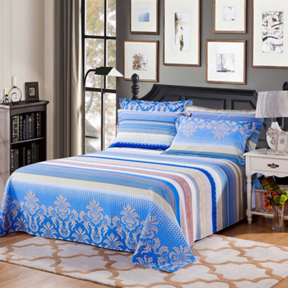 Drap en coton rembourré haut de gamme style feuilles d'hiver