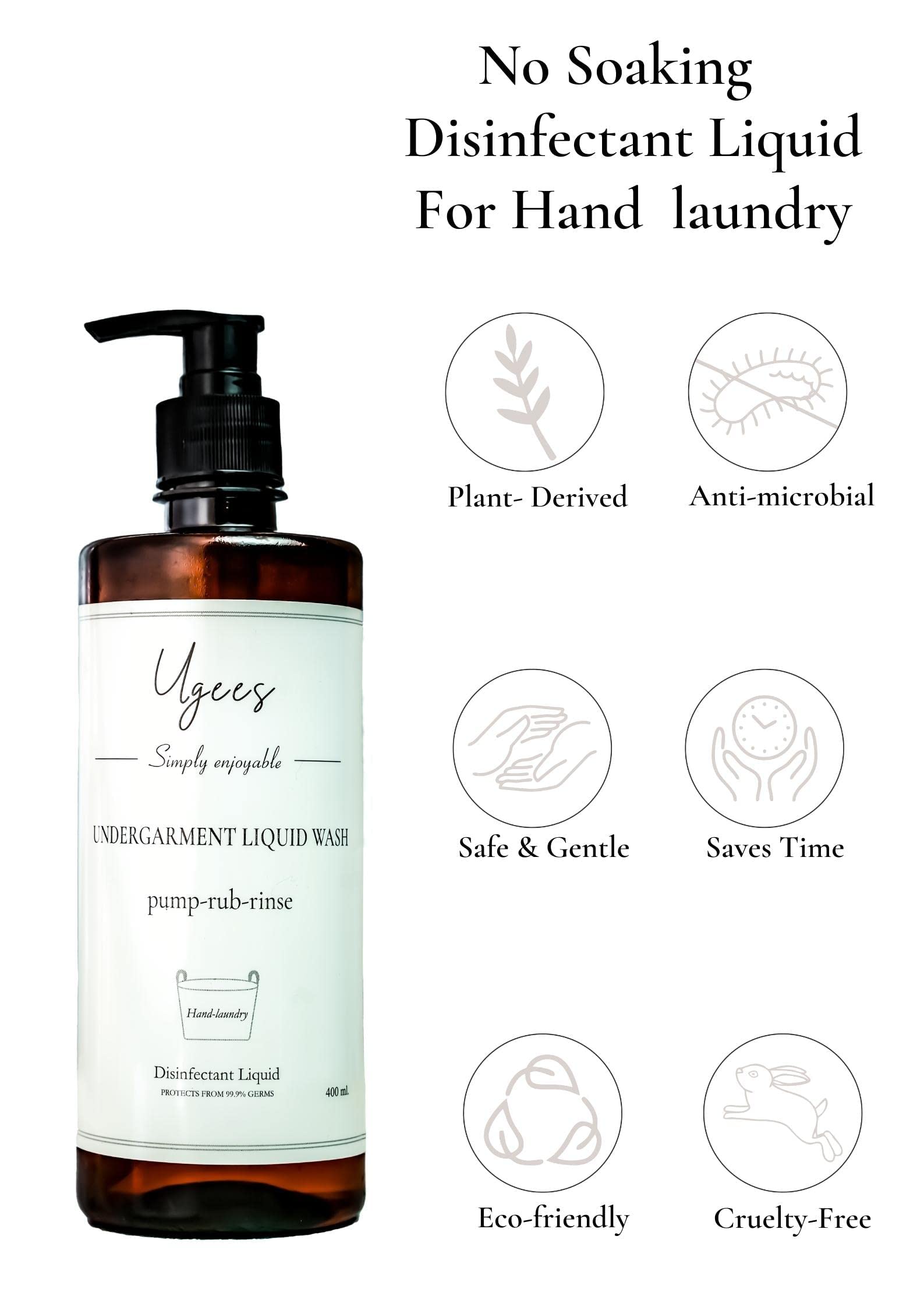 Buy UGEES UNDERGARMENT LIQUID DETERGENT 400ML DELICATE DETERGENT I