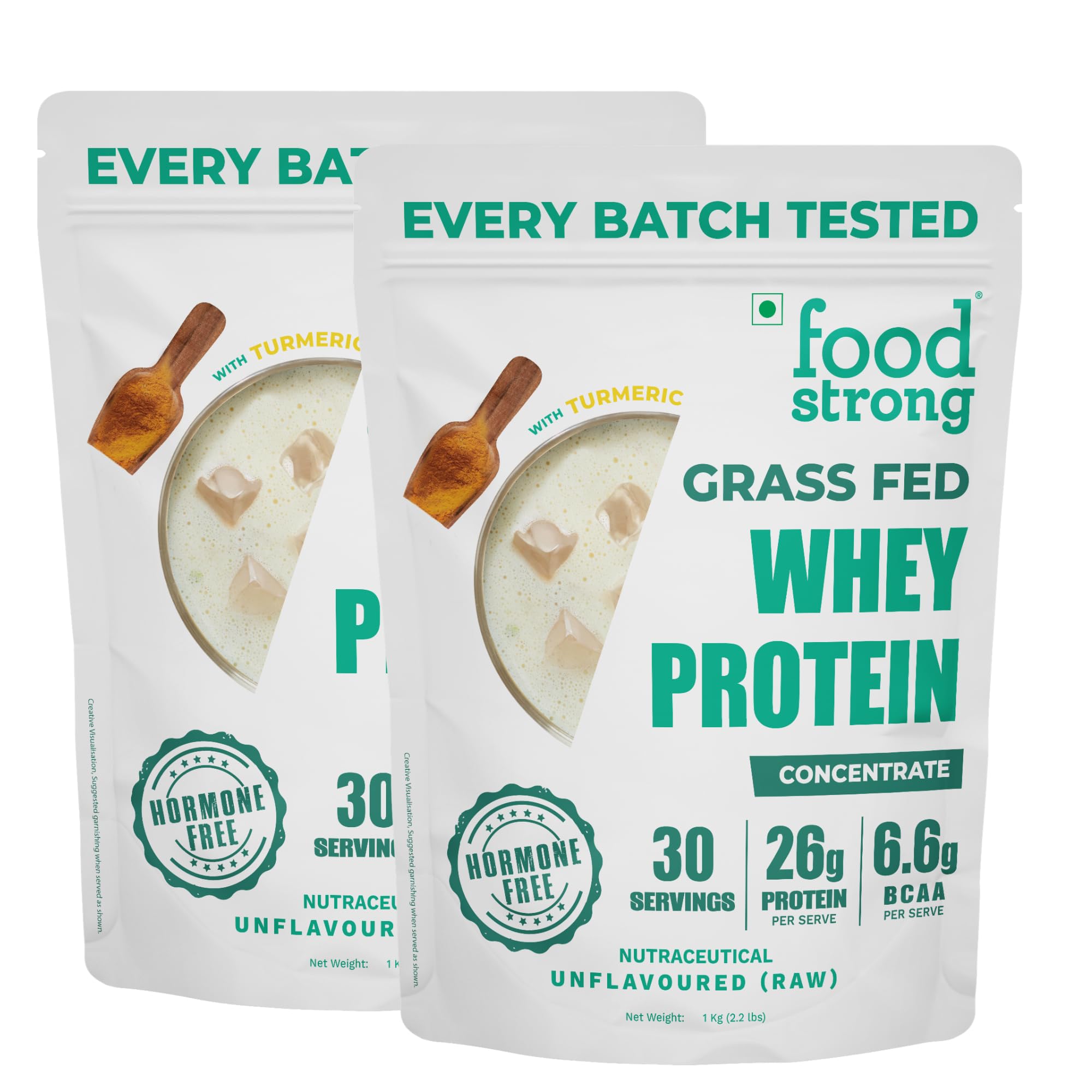 Foodstrong Whey Protein Powder Unflavoured (Raw) 26g Protein 1KG — Amazon image 17
