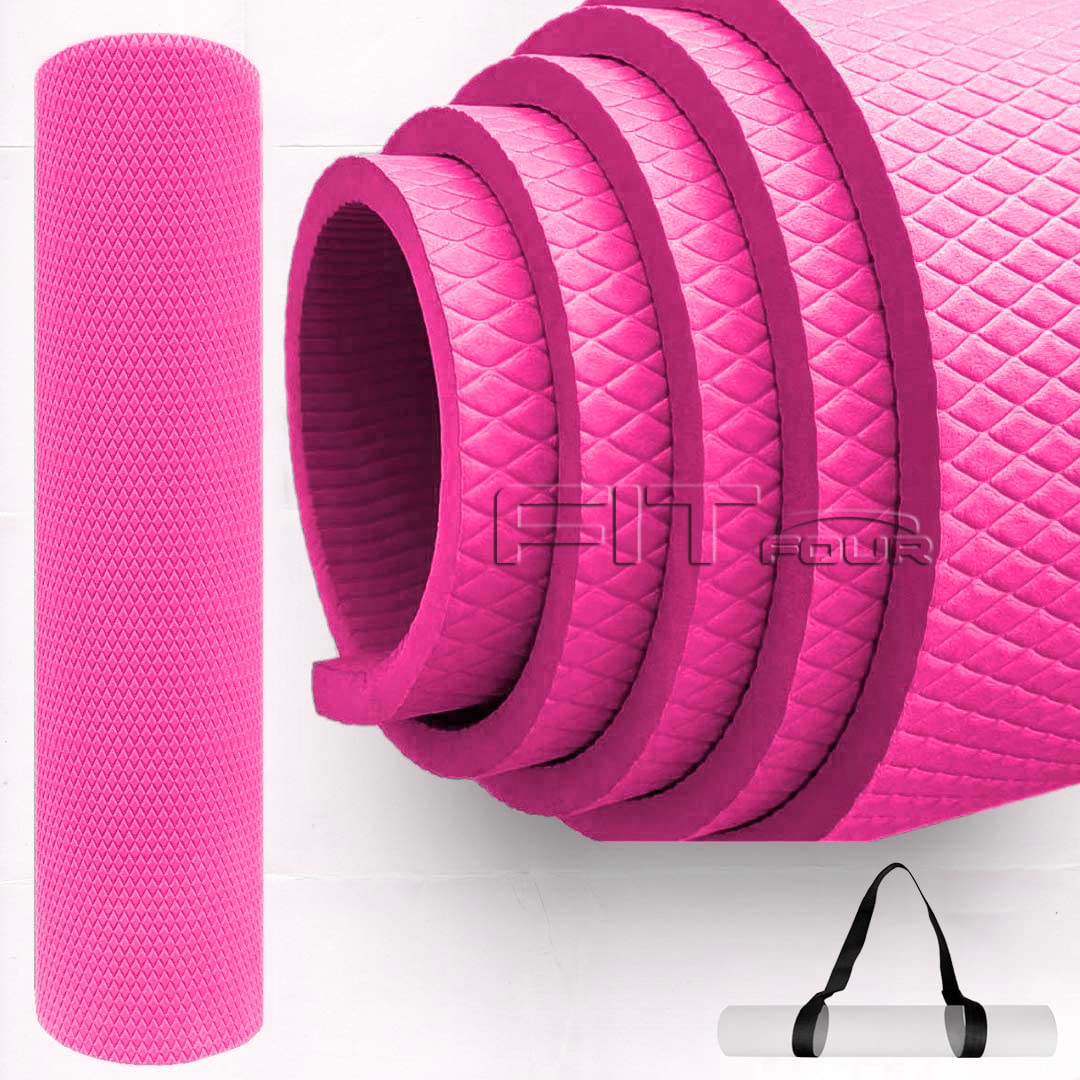 FIT FOUR ® YOGA MAT (Color-MULTICOLOR) with 5-MM Anti Skid, Light Weight, Extra Large Made by EVA Quality for Men & Women Gym Workout and Yoga Exercise with Shoulder Strap (Qnty-1 Pcs) (B09M6XY669) Amazon Price History, Amazon Price Tracker