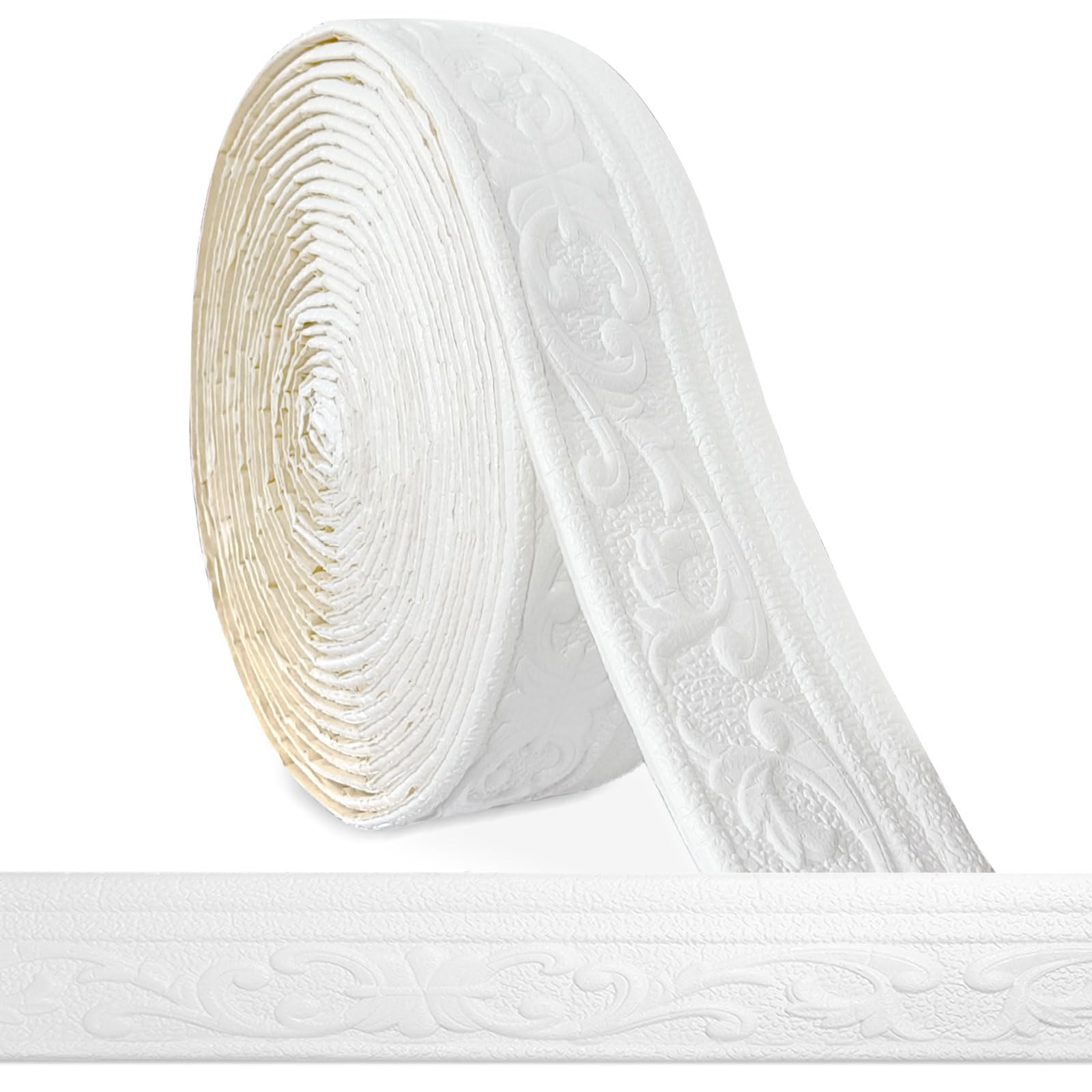 Zelfklevende rand, 8 cm (B) x 5 mm (D) x 10 m (L) - 3D-sierlijsten