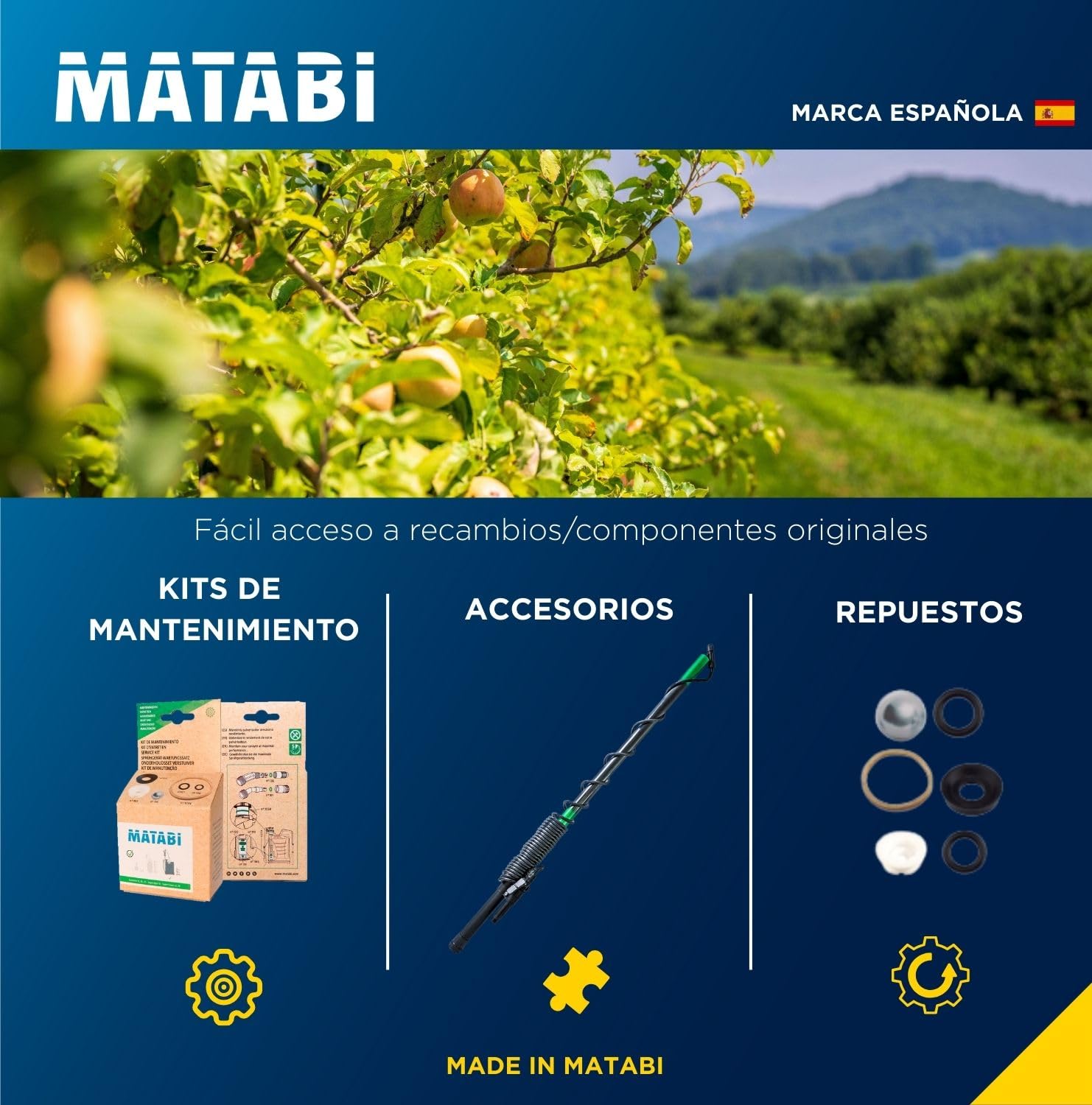 Matabi 30LTCS Pulverizador Eléctrico -Carro de 30 LT- Batería 18V - 5,5 Bar | Control Electrónico - 4 Boquillas - Manguera 8m - Sulfatadora Batería Autonomía hasta 150L - Manilla Inox - Con Ruedas