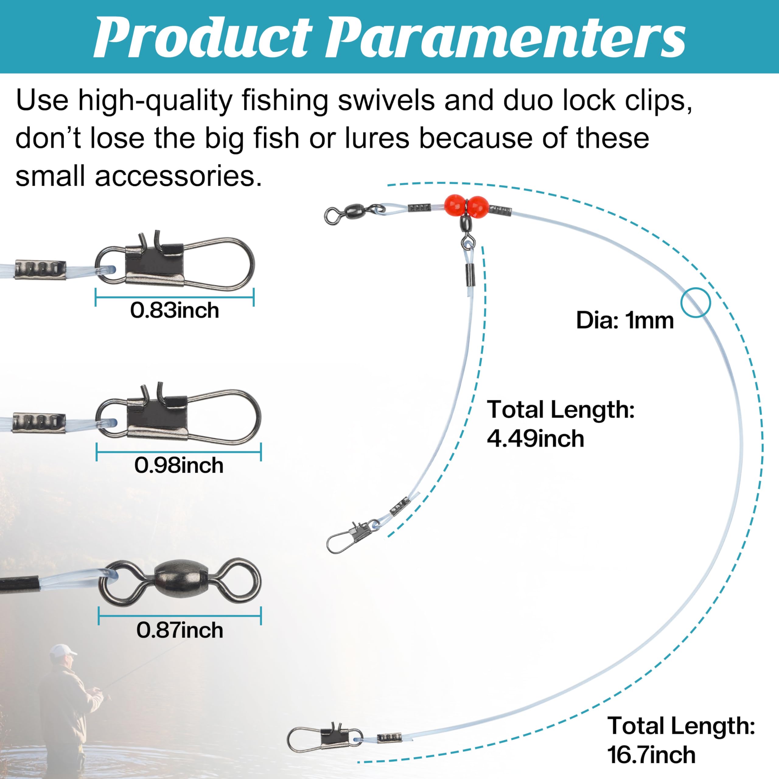 Saltwater Fishing Wire Leader Fishing Leaders Saltwater Tackle Rig