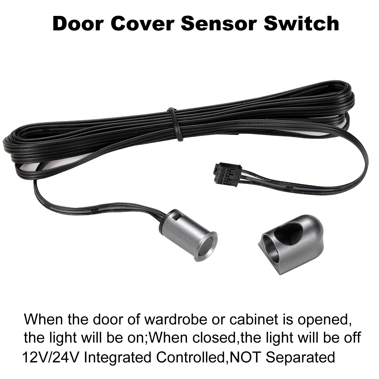 Greluma 1 pezzo DC 12V/24V armadio sensore di movimento Interruttore della luce integrata del guardaroba controllato,interruttore attivo della porta dell'armadio