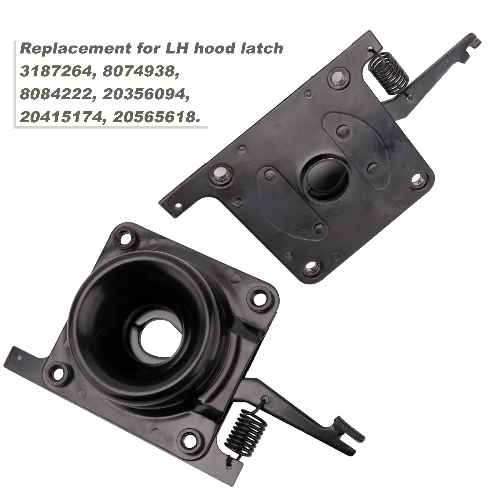 Hood Latch Hood Release Set - Upper & Lower Latches For Volvo Hood Latches