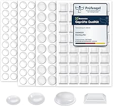 VABNEER Elastikpuffer Transparent Selbstklebend, 172 Stücke Silikon Schutzpuffer Möbelpuffer Gummipuffer zur Lärmdämpfung Verhindern Rutschen und Kratzer