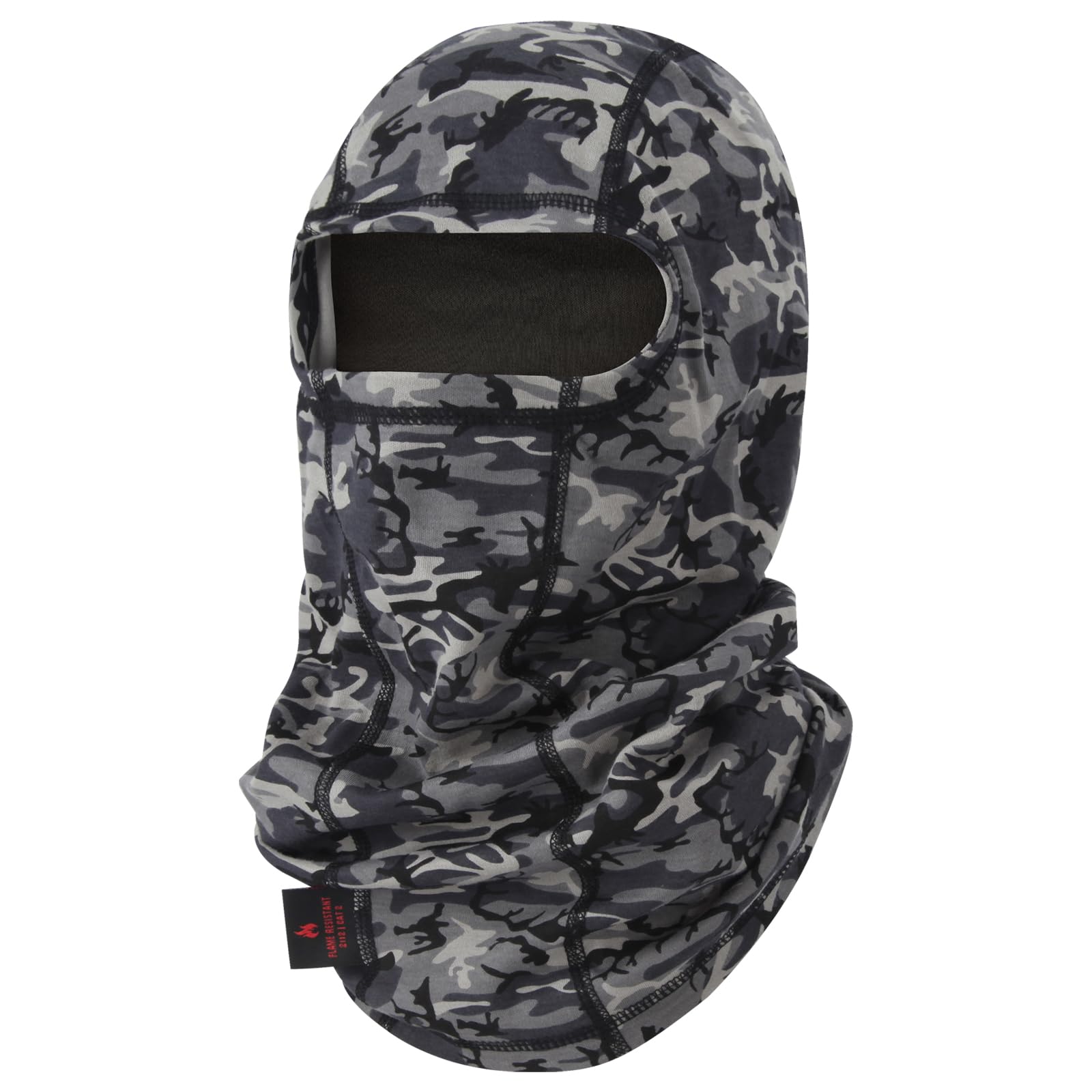FR Face Mask for Men – Fire Resistant Balaclava Welding Head Cover, 100% Cotton Full Face Hood &amp; Neck Protector