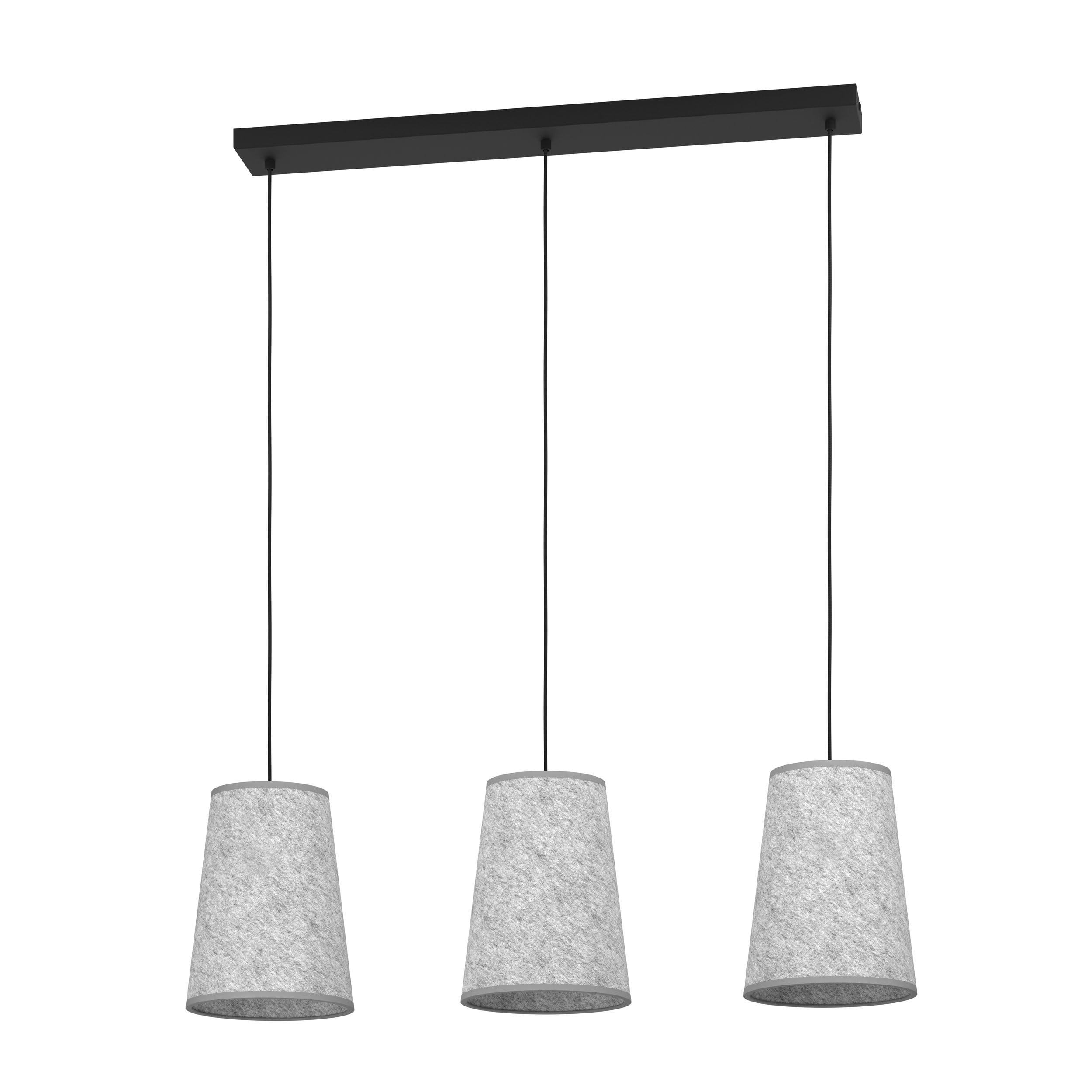 Eglo Pendant Lighting Alsager, 3 lamp Ceiling Light Fitting for Dining Room