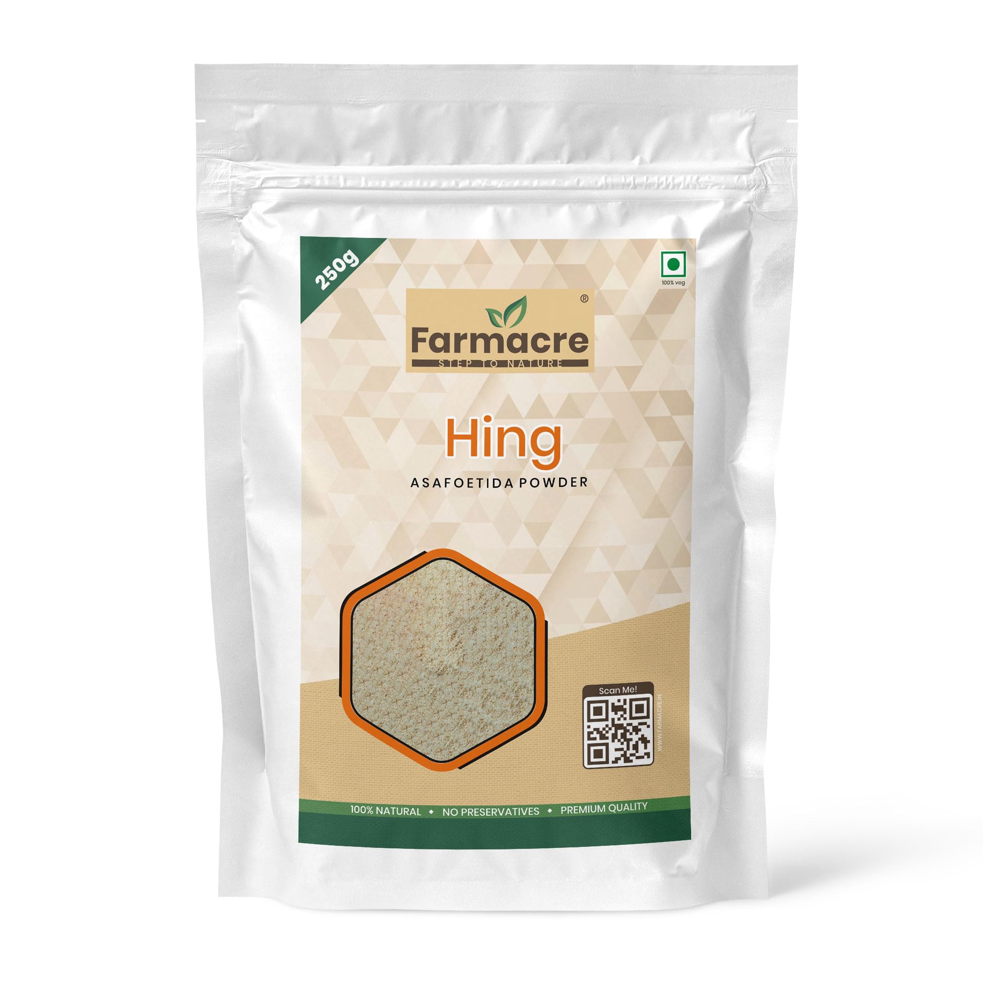 Farmacre Premium Hing 300 gm Rich Aroma & Strong Flavour 100% Pure Asafoetida Powder for Cooking with No Added Preservatives