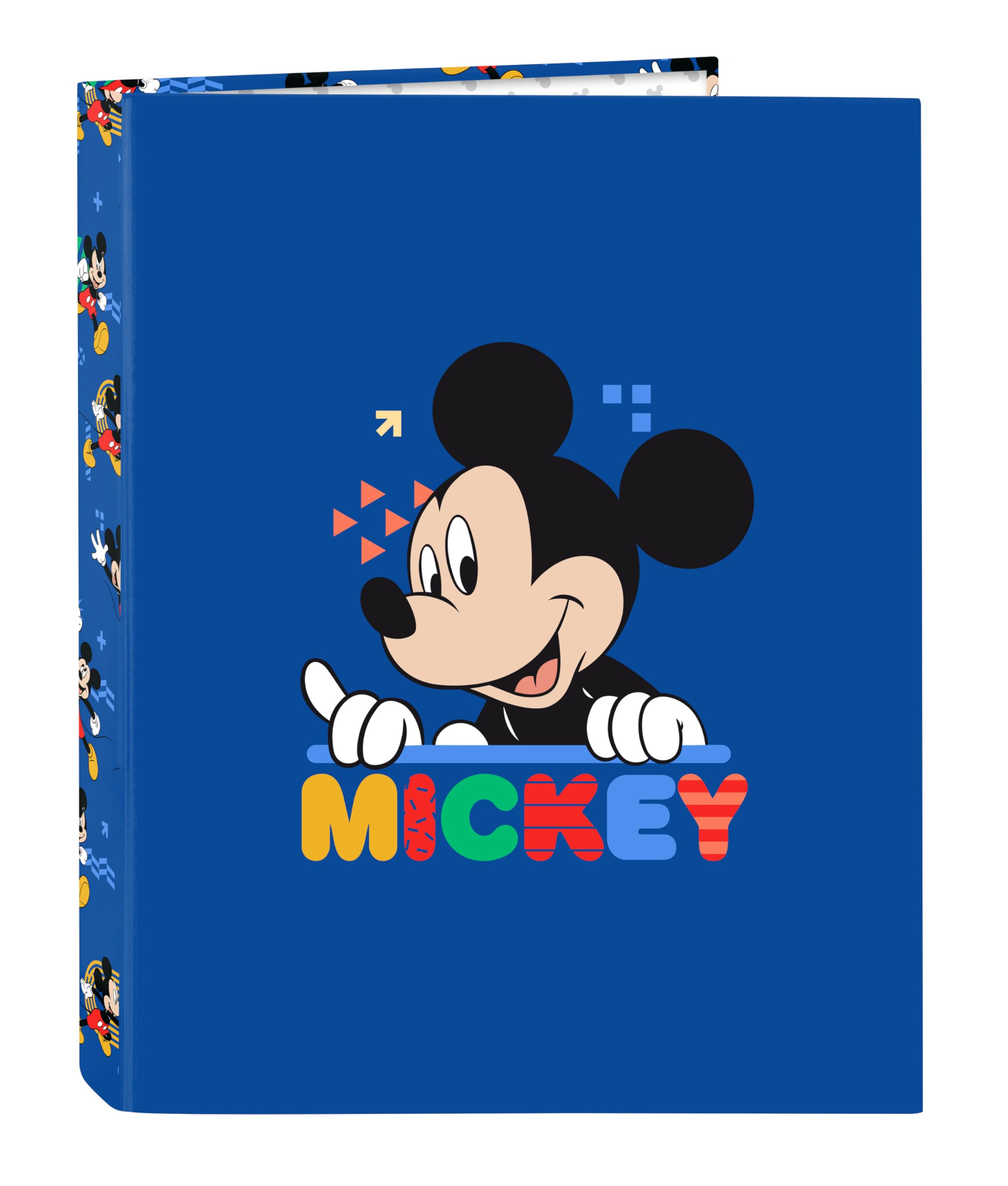 Mickey Mouse Today - Folder with 4 Rings, Ideal for Children of Different Ages, Comfortable and Versatile, Quality and Resistance, 26.5 x 33 cm