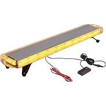 Justech 47.2" 88LED Recovery Warning Strobe Light Bar Amber, 21 Flash Modes [Energy Class A+++]