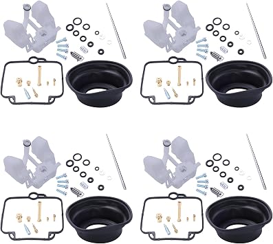 4Sets Carburetor Repair Kits for Suzuki GSF 1200 1200 S Bandit GV75A 1996-2000 1200 SA Bandit ABS GV75A 1997-2000 Carb Rebuild Kit