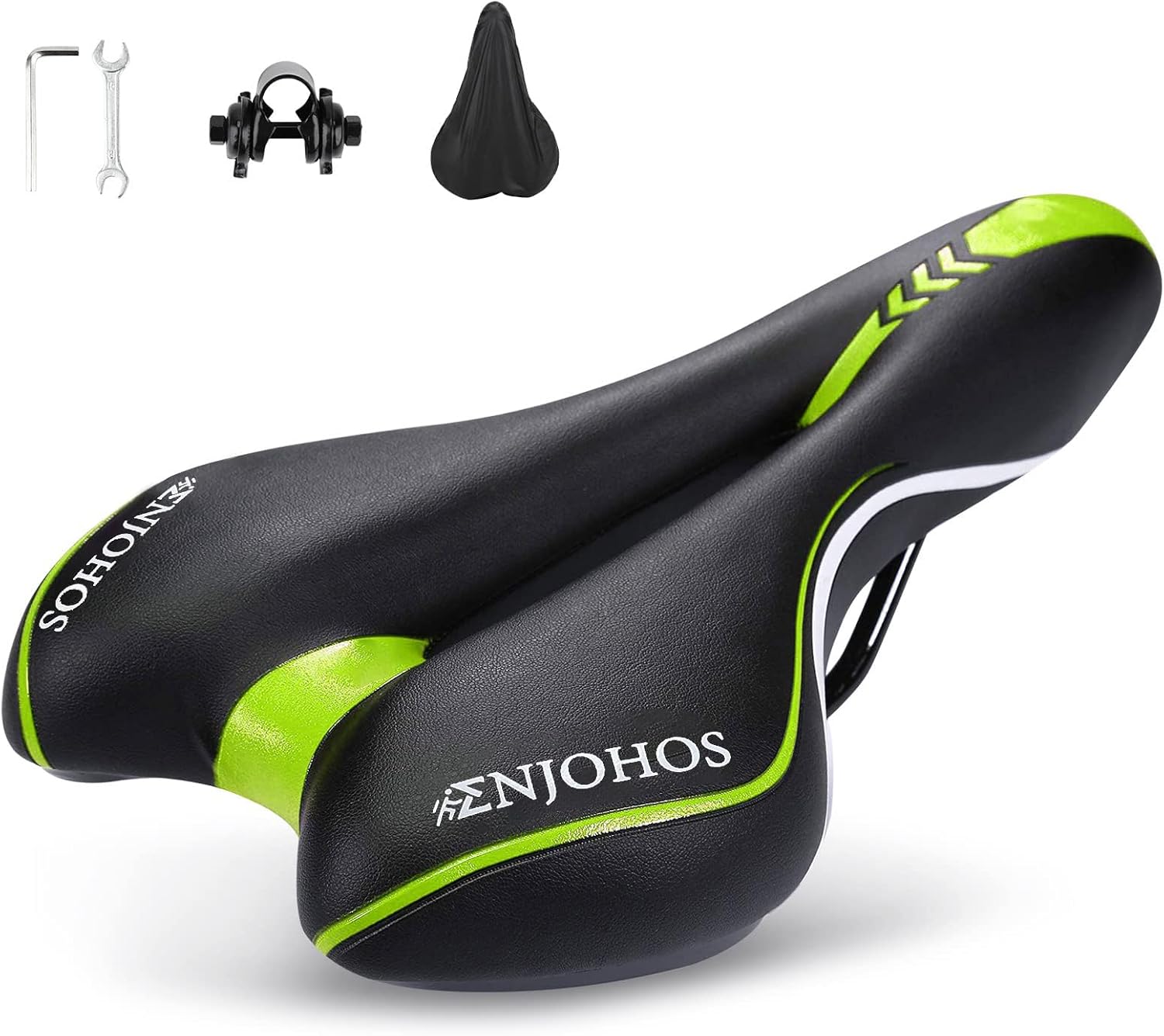 ENJOHOS Fahrradsattel, Fahrradsitz Wasserdicht PU für Mountainbike Trekking Tourensattel Rennrad