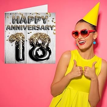 Joycard Carte De 18e Anniversaire Pour Homme Et Femme, Carte De Mariage