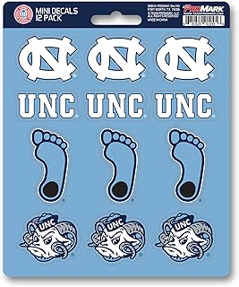 FANMATS NCAA Unisex-Teen Decal Set Mini 12 Pack