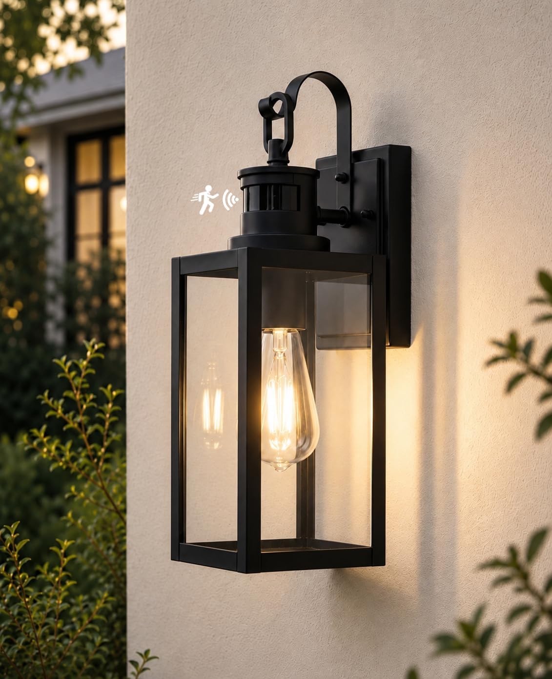 FTL Motion Sensor Outdoor Wall Lights, E27 Security Porch Lighting, IP44
