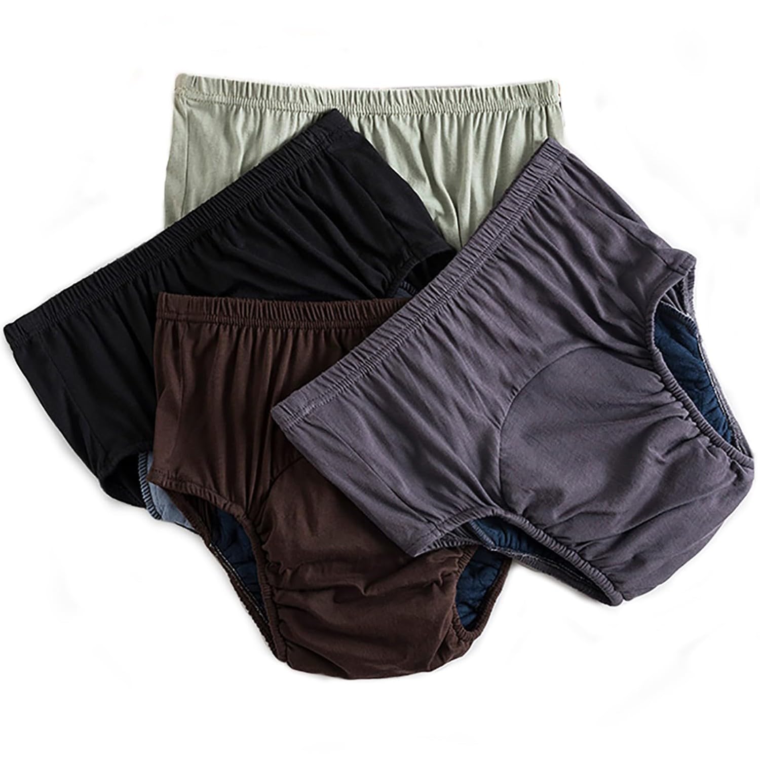 FUELIX Pañales para Ancianos Pantalón Orinal para Adultos Pañal para Incontinencia De Ancianos Pañal De Tela Impermeable Bragas Prueba De Fugas Reutilizable para Personas Mayores XXL