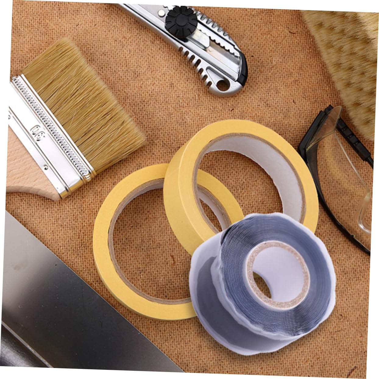 cinta aislante, Cinta de silicona resistente a altas temperaturas for reparación fugas fontaneros, cables automóviles y uso doméstico(300.00X5.00X0.10CM)